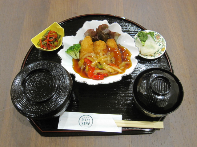 白身魚甘酢野菜あんかけ定食(1,080円)